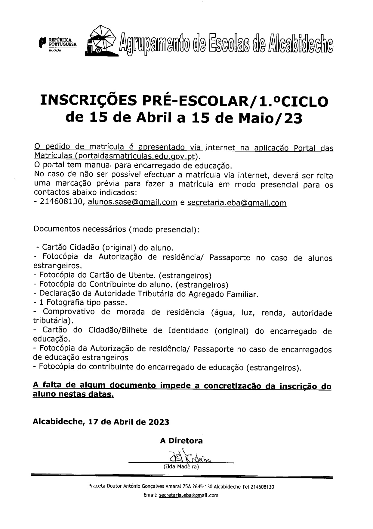 Matrículas 23 24 Img